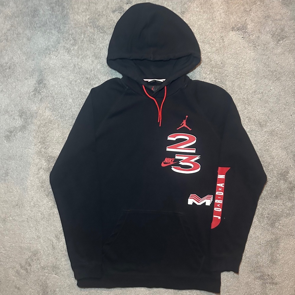 Jordan DNA Hoodie Mens Large Black Graphic Pullover Jumpman 23 Sweatshirt CV7967